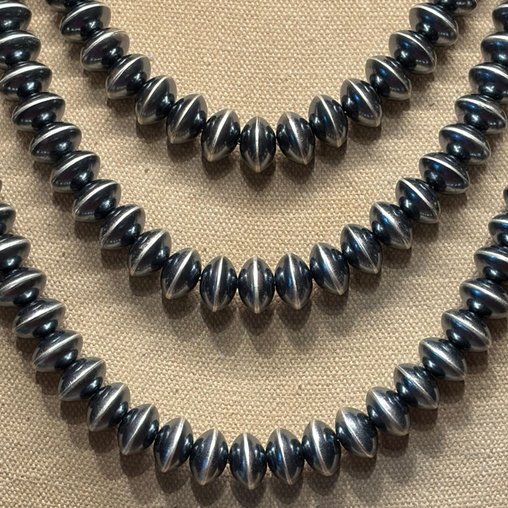 12mm Round Rondelle Navajo Pearls