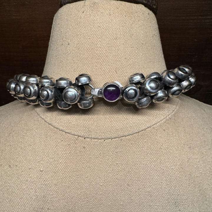 Silver Cluster Necklace