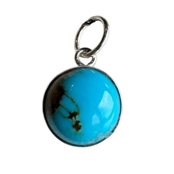 Turquoise Round 10mm Charm