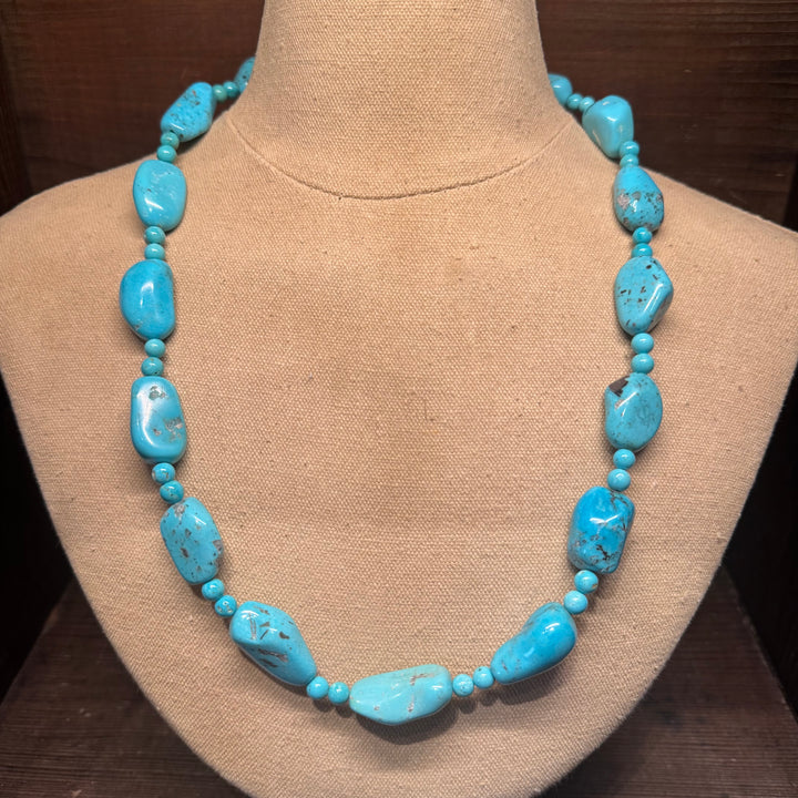 Nacazari Turquoise Nugget 24” Necklace