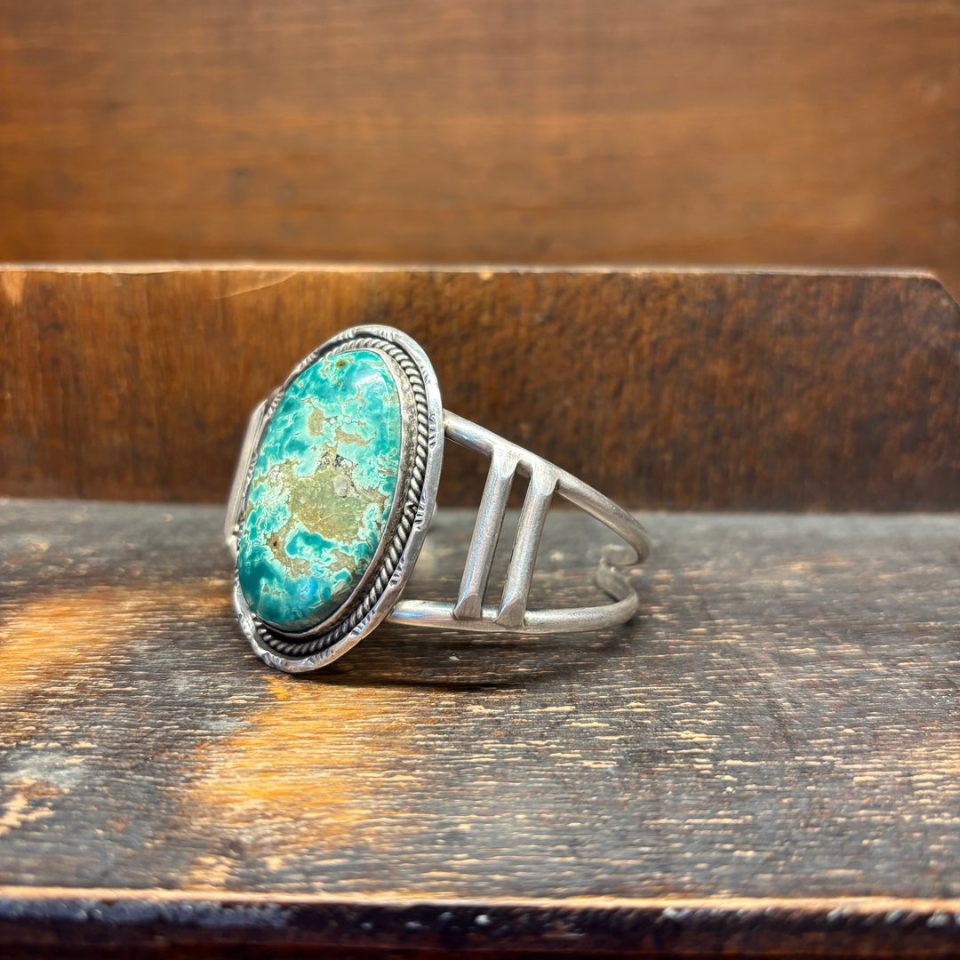 Vintage Arizona Large Azurite 1970's Cuff