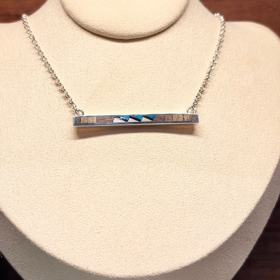 Inlay Bar Necklaces