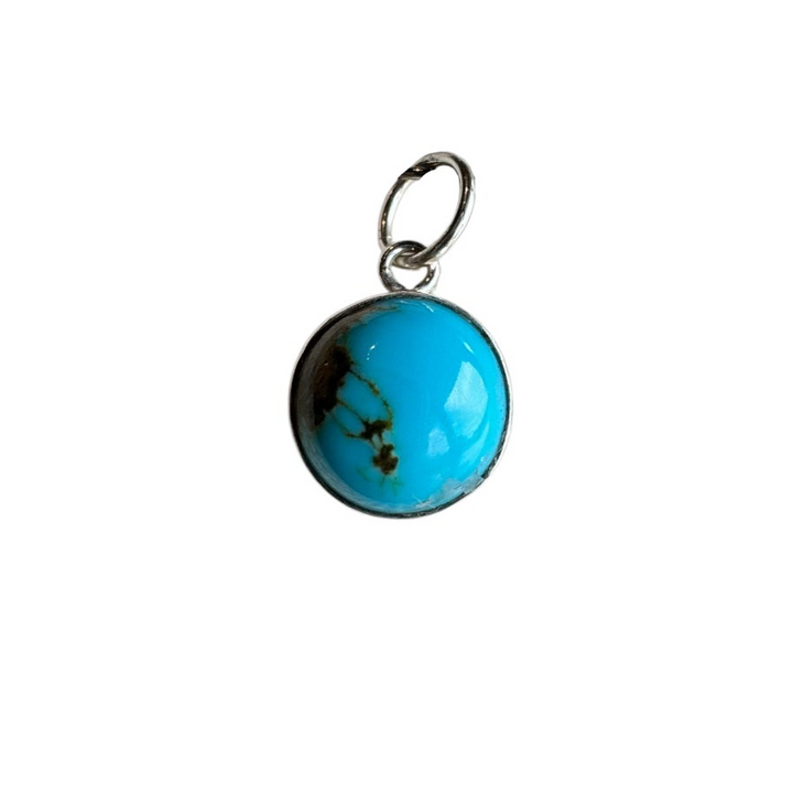 Turquoise Round 10mm Charm