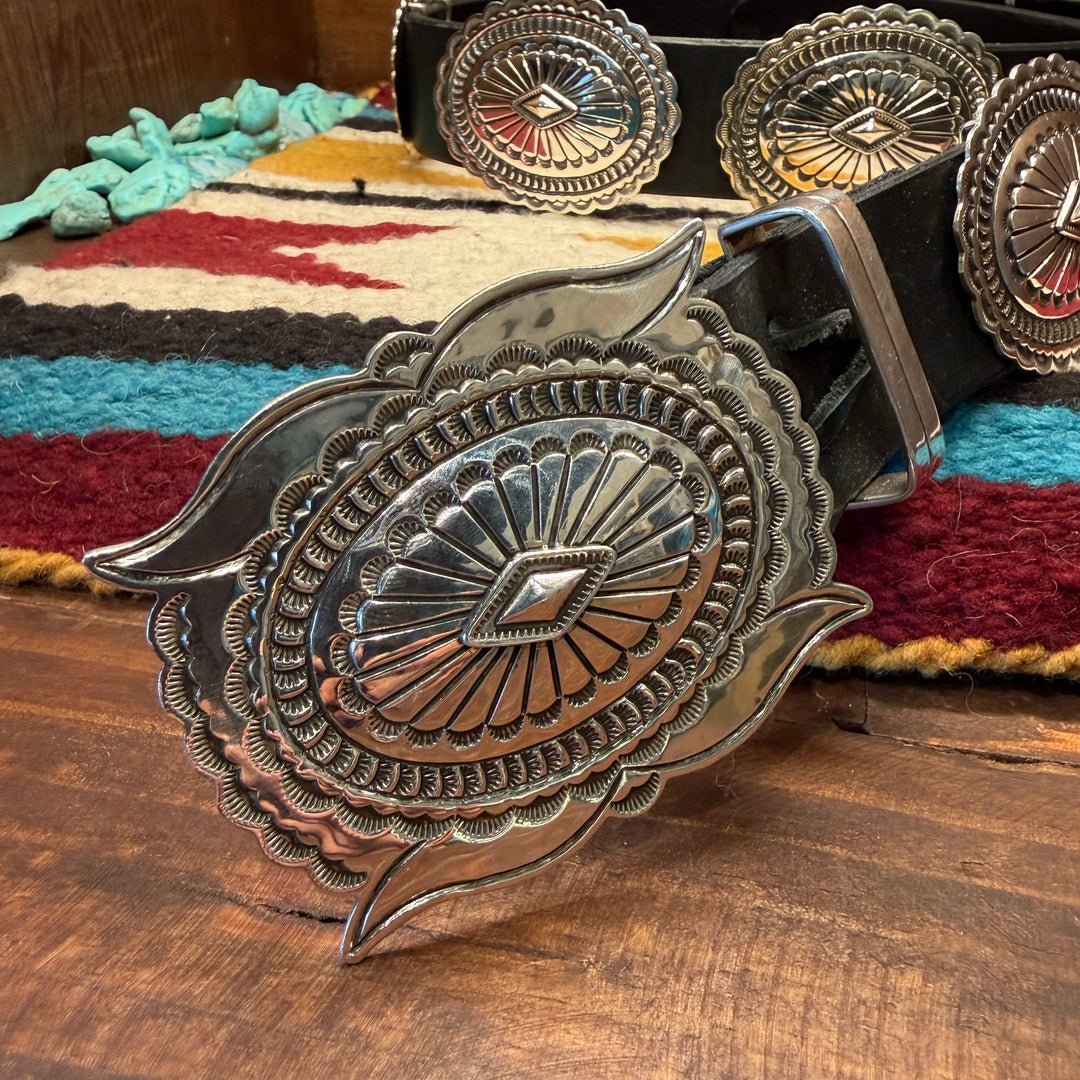 Mathew Charlie Hand stamped Concho Belt
