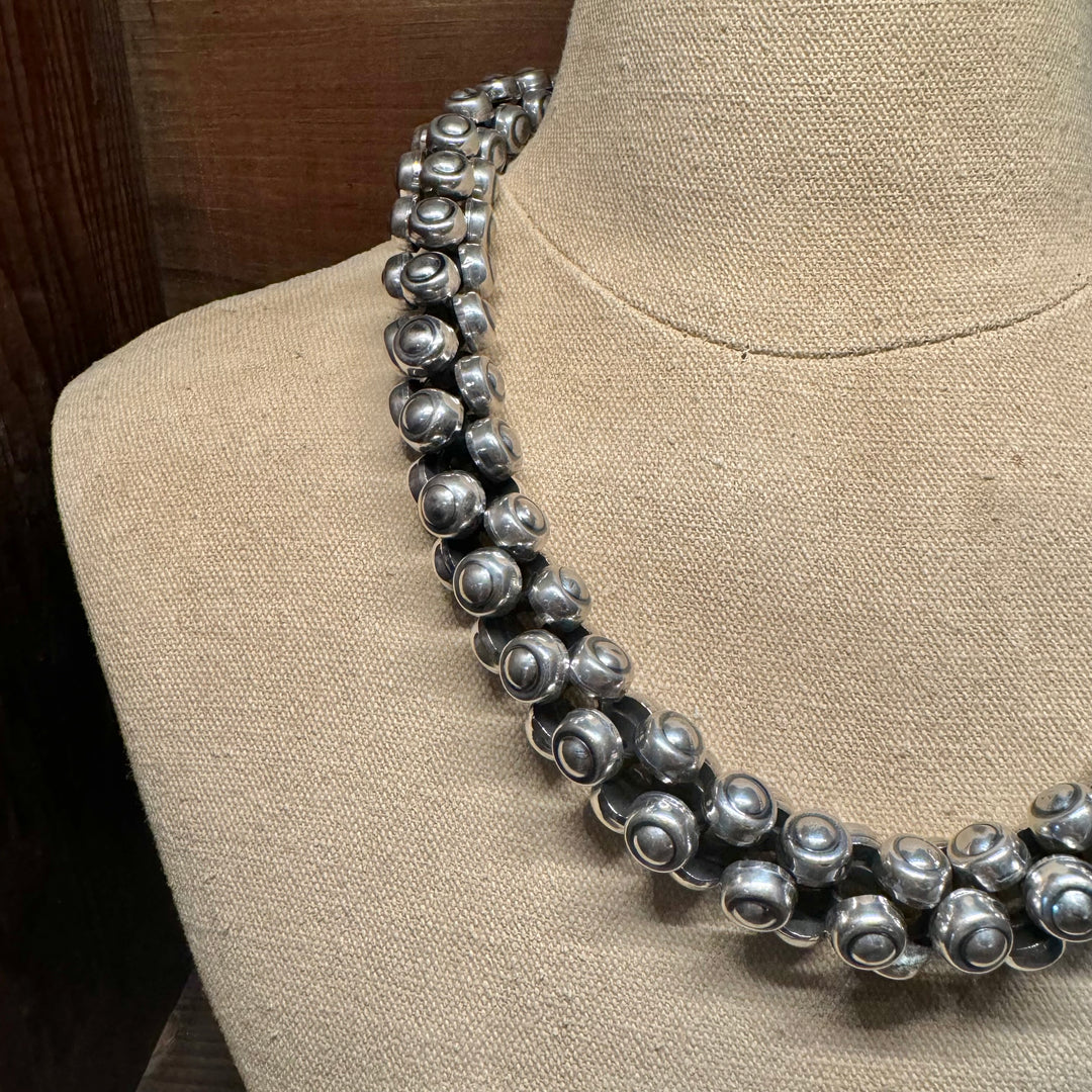 Silver Cluster Necklace