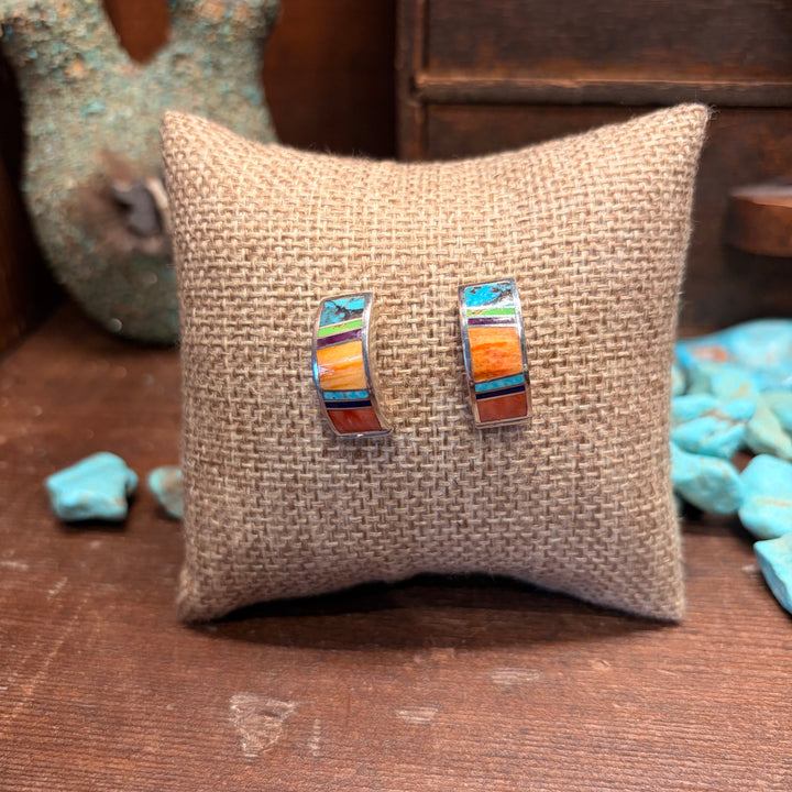 Indian Summer Hoop Inlay Studs