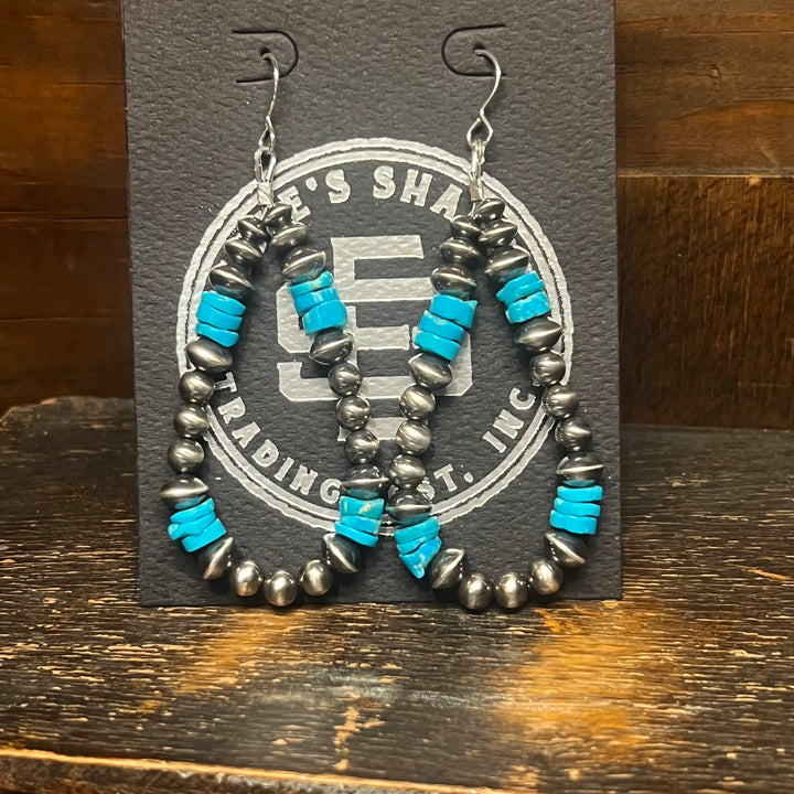 Turquoise Pearl Earrings