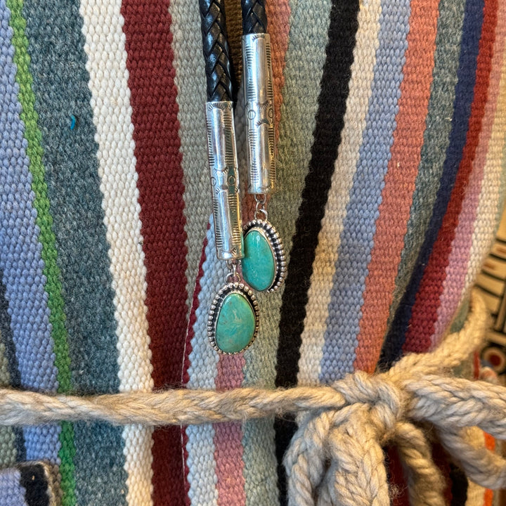 Triangle Turquoise Bolo Tie