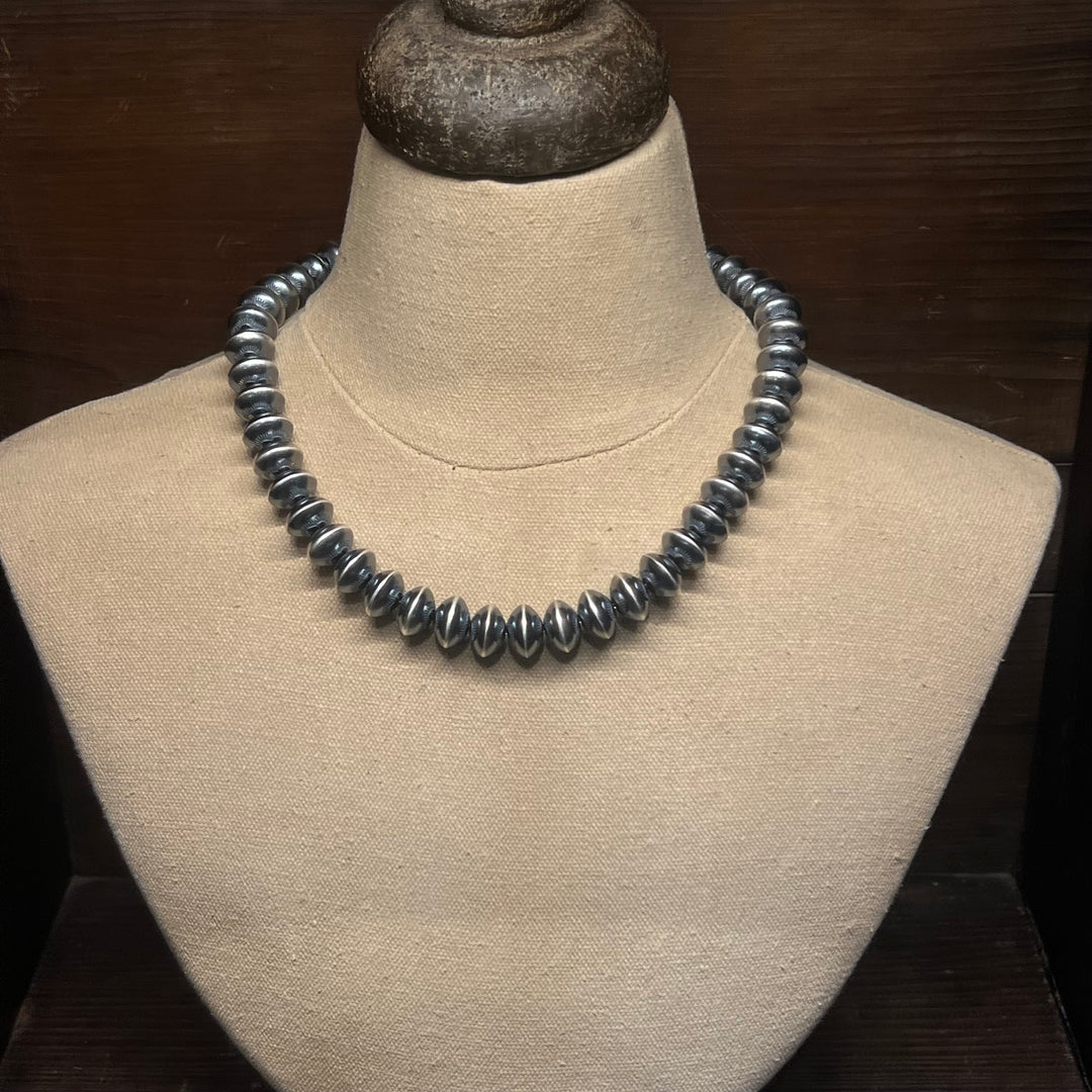 13mm Stamped Navajo Pearls