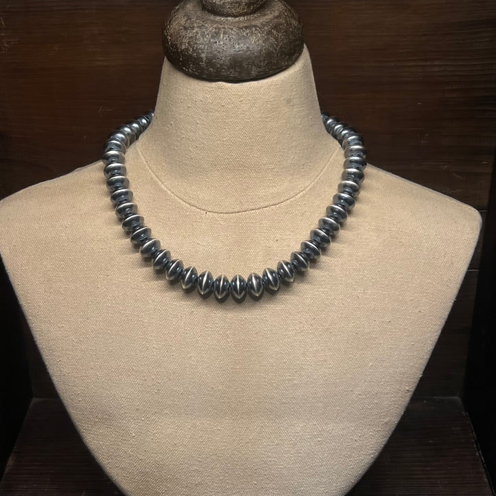 13mm Stamped Navajo Pearls