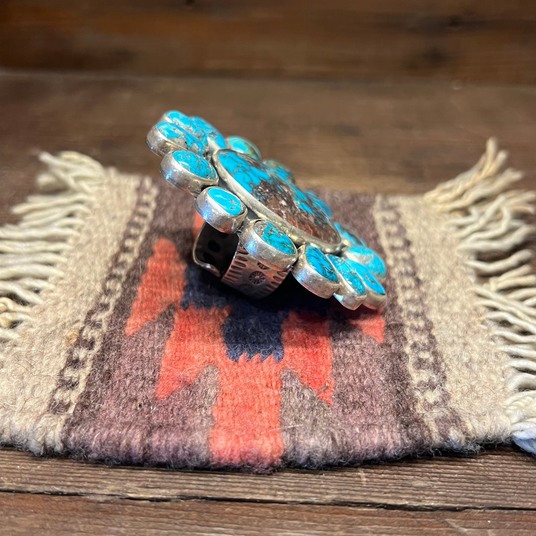 Bisbee Natural Oval Cluster Adjustable Ring