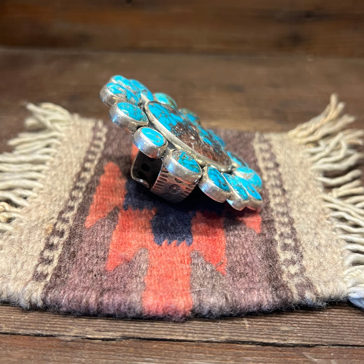 Bisbee Natural Oval Cluster Adjustable Ring