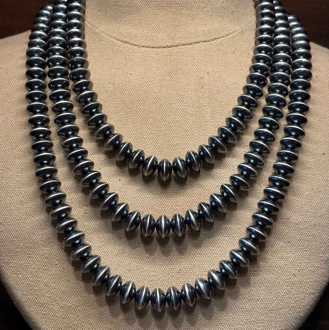 12mm Round Rondelle Navajo Pearls