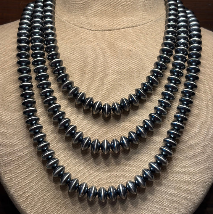 12mm Round Rondelle Navajo Pearls