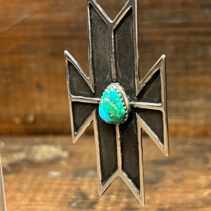Sonoran Gold Turquoise Cross Earrings
