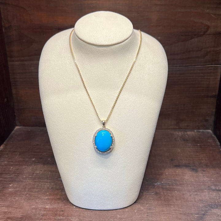 14K Gold Sleeping Beauty Diamond Necklace