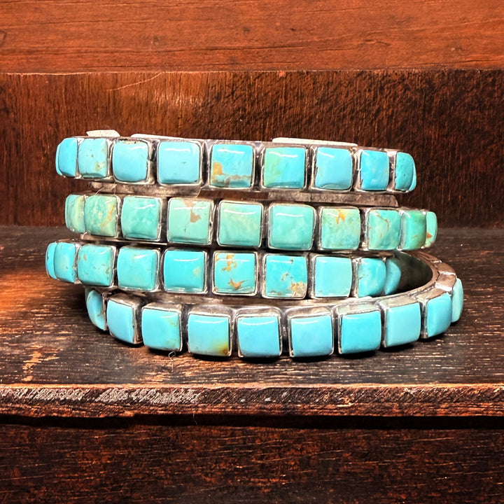 Sleeping Beauty Square Stacker Cuff (Medium)