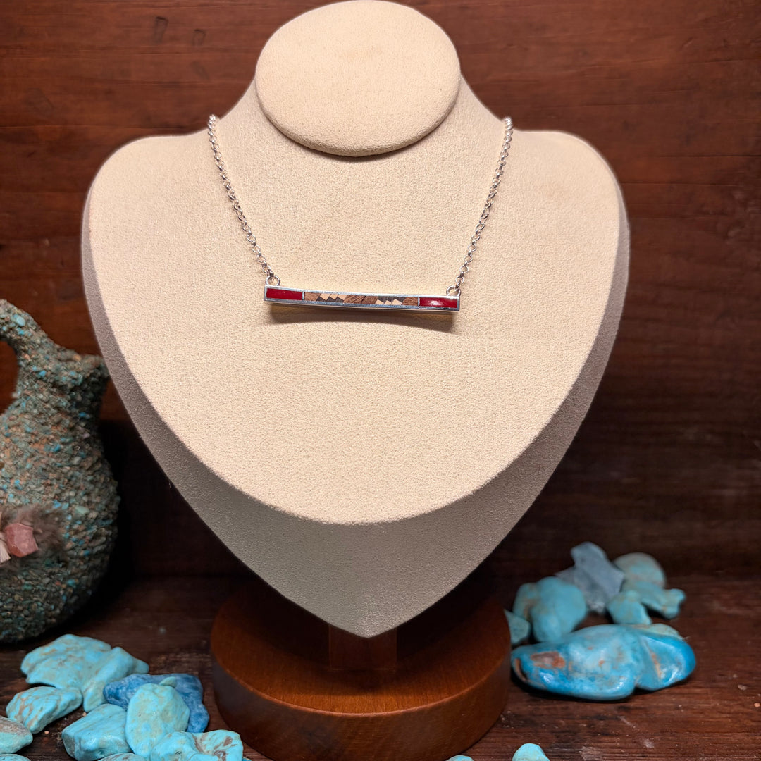 Inlay Bar Necklaces