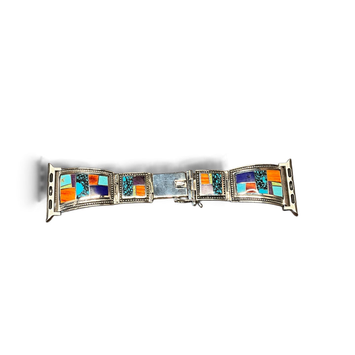 Indian Summer Inlay Silver Watch Band
