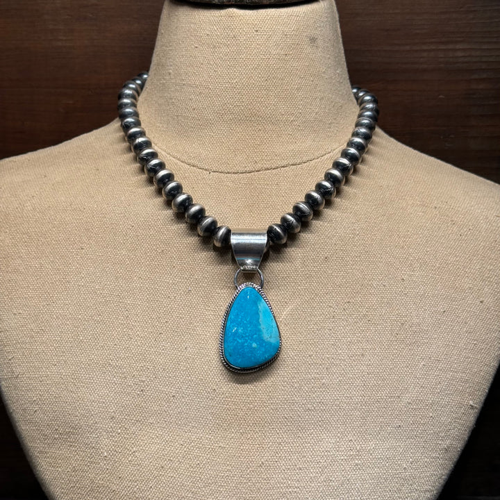 Blue Campitos Triangle Pendant