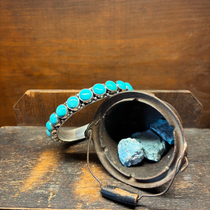 Sleeping Beauty Turquoise Stacker Bangle (Large)