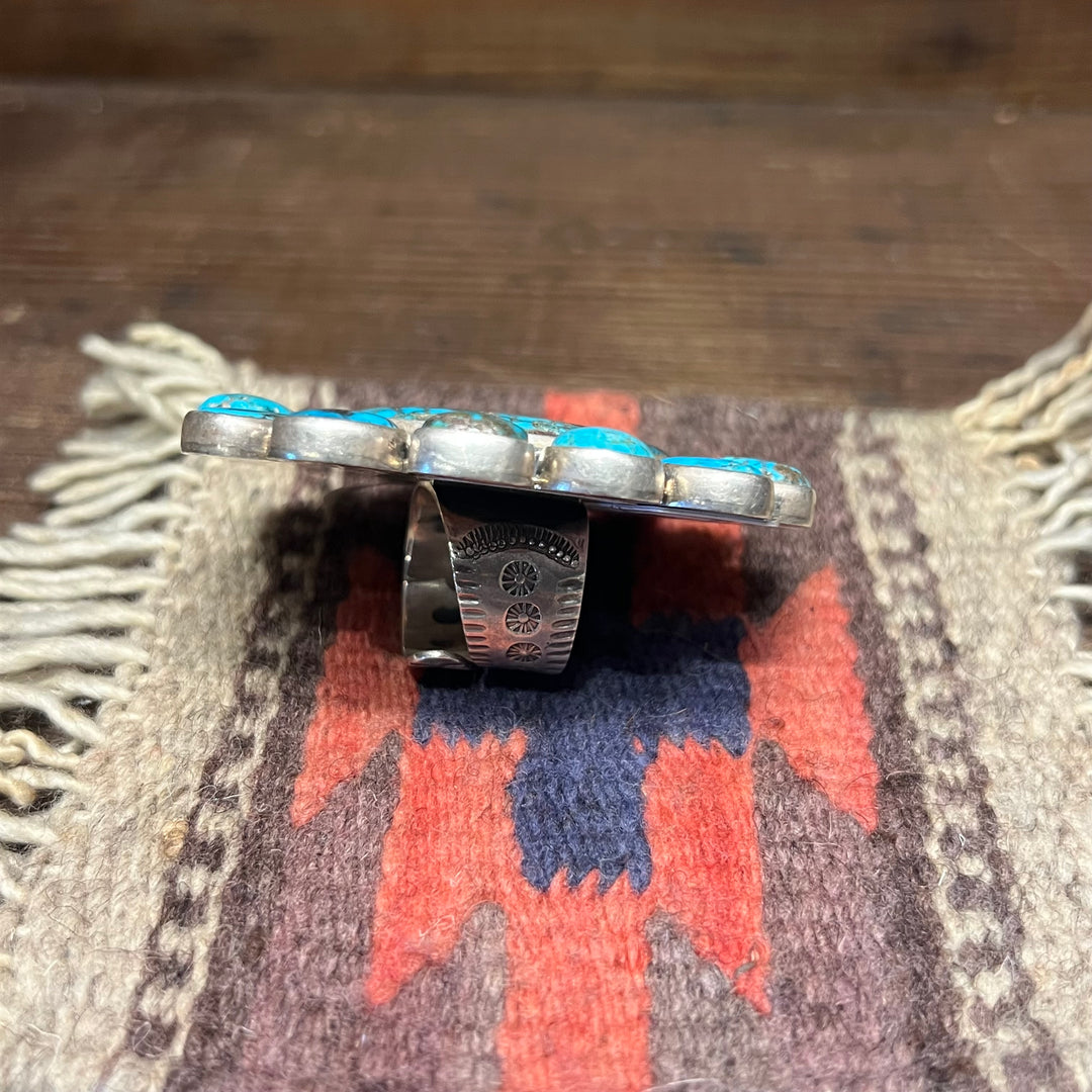 Bisbee Natural Oval Cluster Adjustable Ring