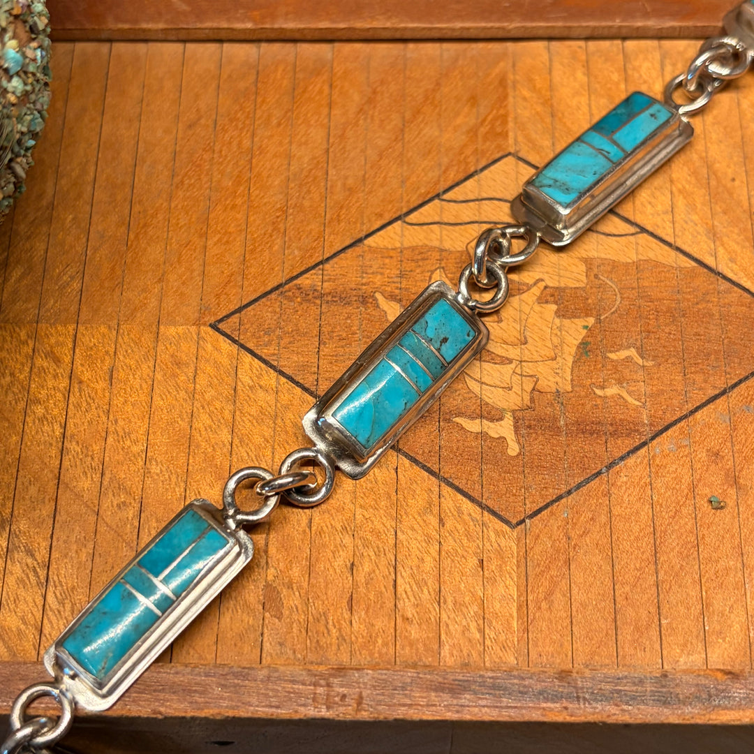 Kingman Link Inlay Bracelet