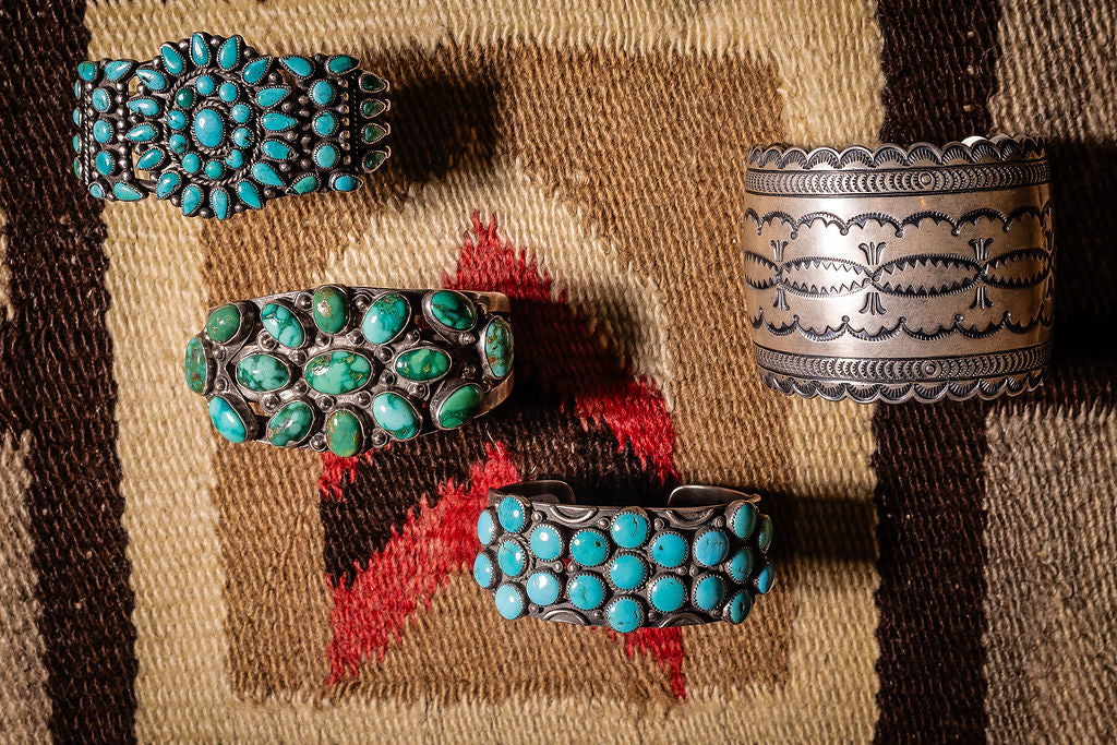 Vintage Hand Stamped Wide Cuff