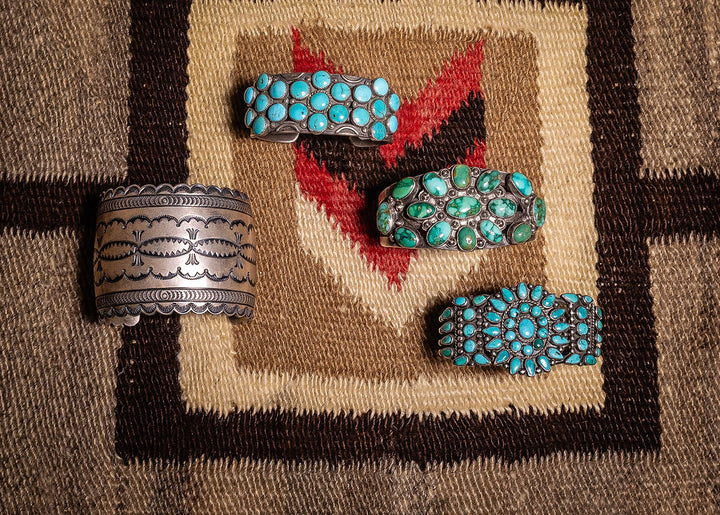 Vintage Hand Stamped Wide Cuff