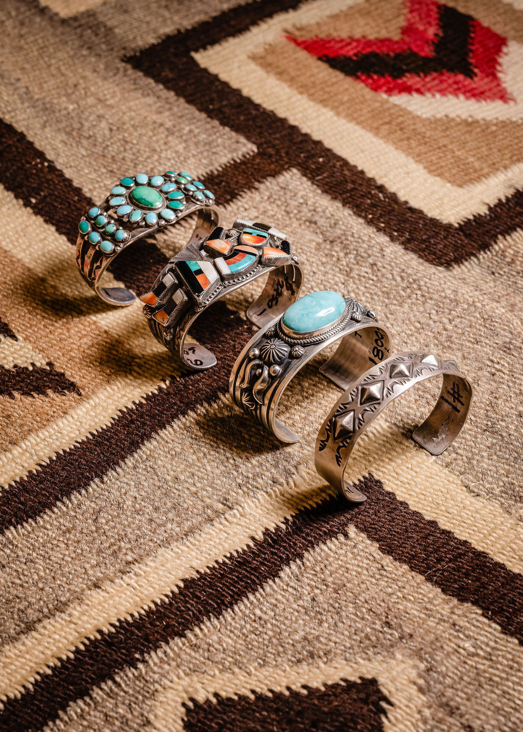 Vintage Rainbow Man Inlay Cuff, c.1930