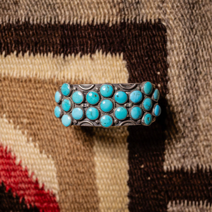 Vintage Morenci Turquoise Cuff, c.1960