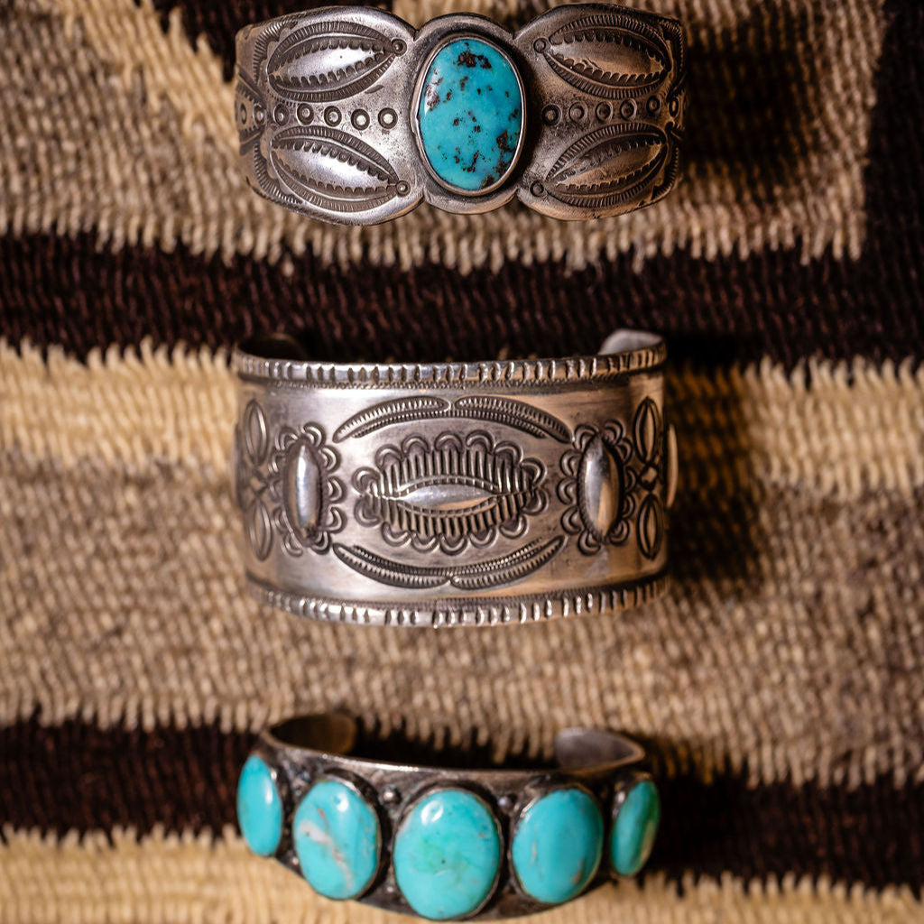 Vintage Buffalo Repousse Cuff