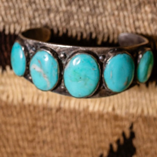 Vintage Nevada Turquoise Cuff, c.1950