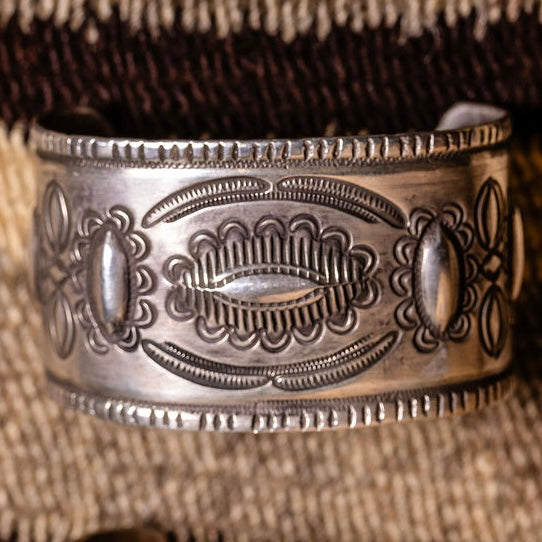 Vintage Buffalo Repousse Cuff