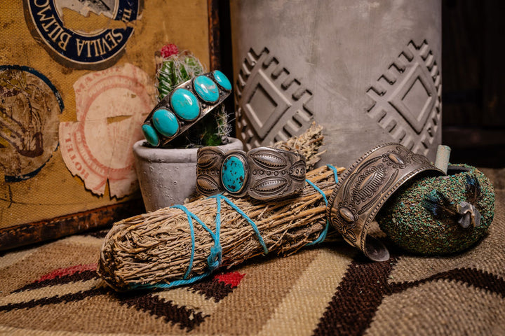 Vintage Nevada Turquoise Cuff, c.1950