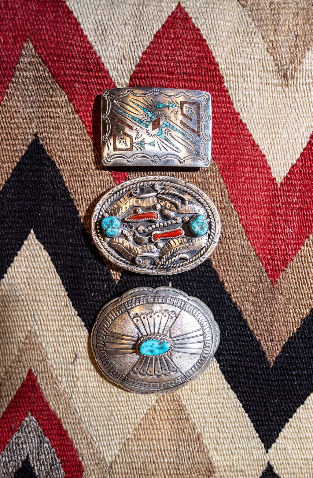 Vintage Traditional Navajo Belt Buckle