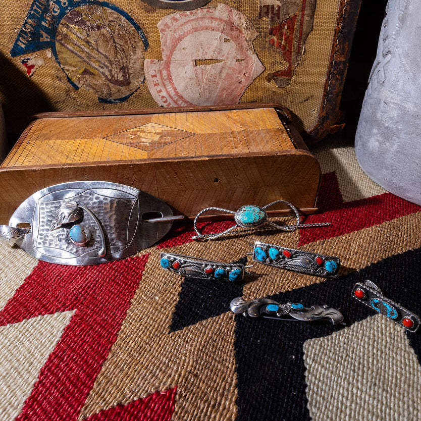 Turquoise Scarf Slide/Barrette