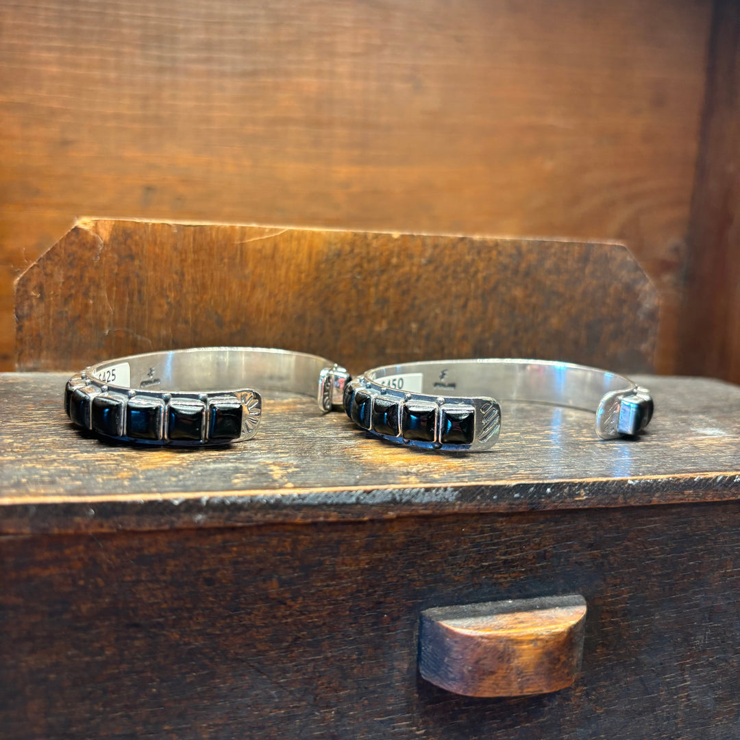 Onyx Square Stacker Cuff (Medium)