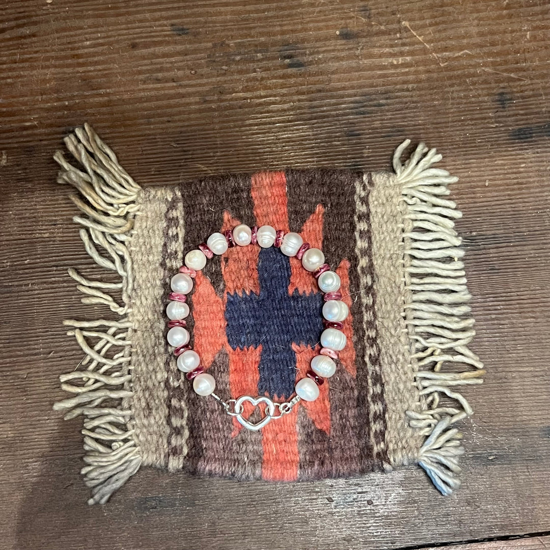 Purple Spiny Freshwater Pearls Bracelet