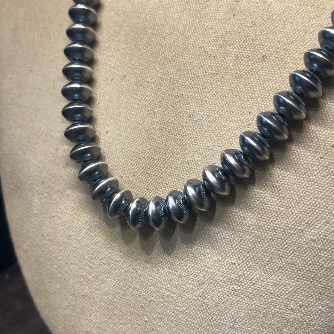 13mm Stamped Navajo Pearls