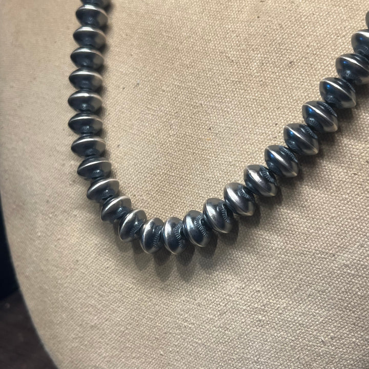 13mm Stamped Navajo Pearls