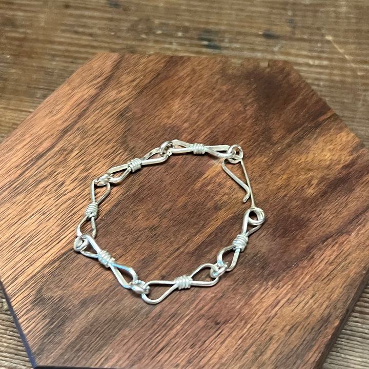 Handmade Twist Link Bracelet 7"