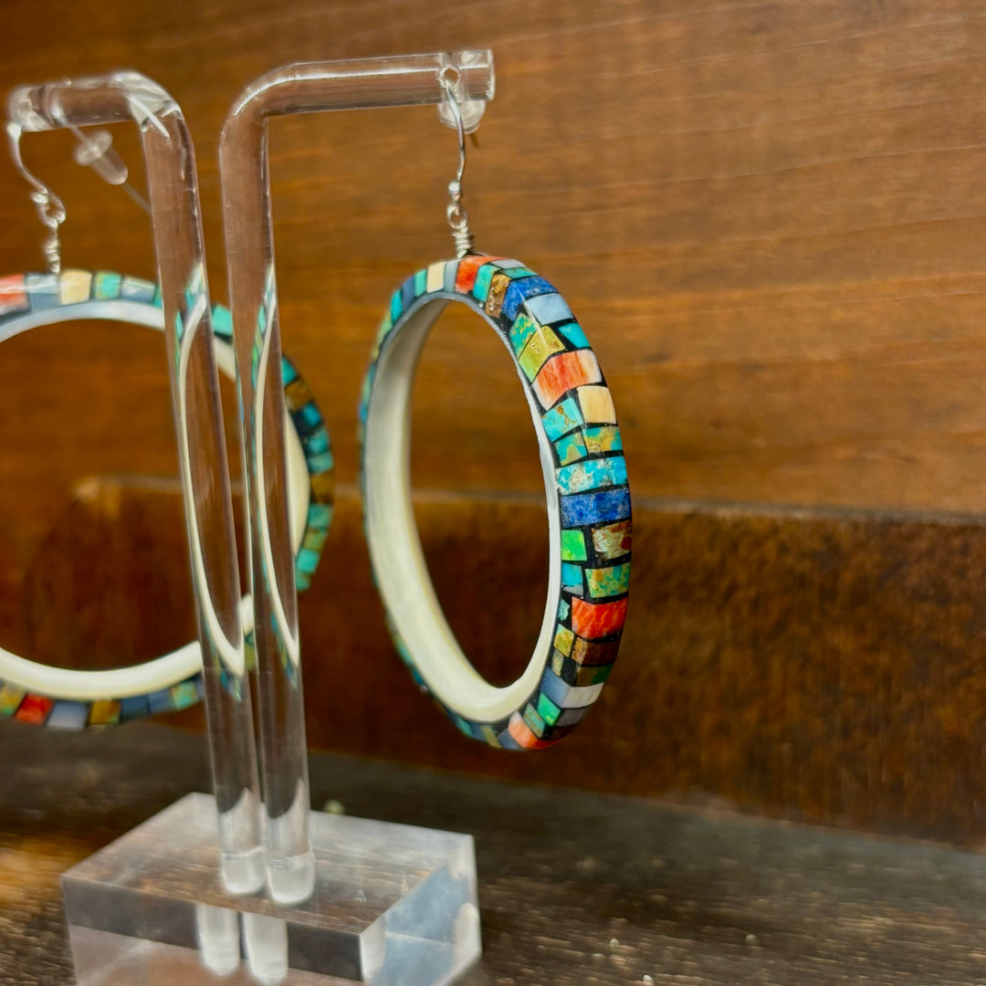 Charlene Reano Mosiac Hoops