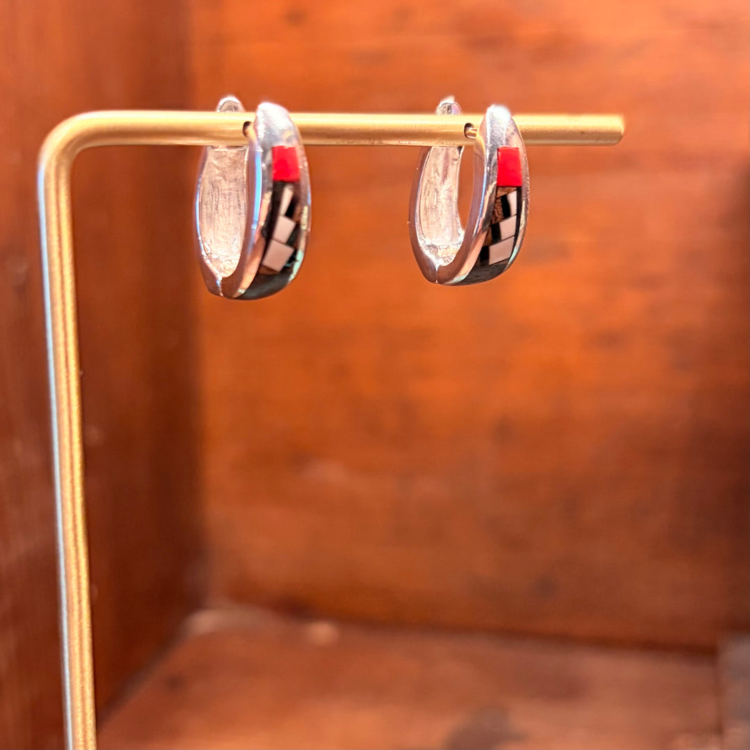 Red Feather Hoops