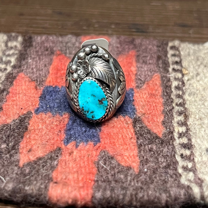 Nevada Turquoise Leaf Vintage 1970's