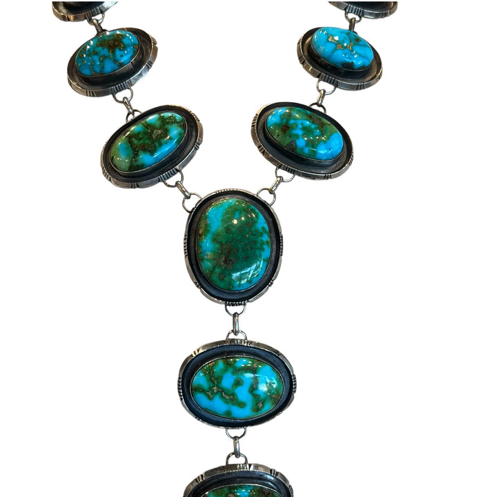 Sonoran Gold Turquoise Lariat Necklace