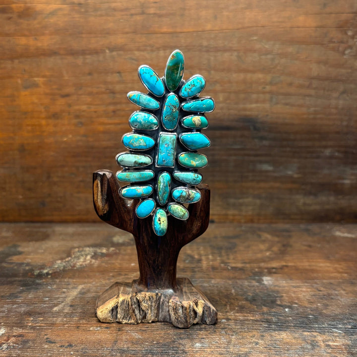 Royston & Kingman Turquoise Cluster Ring