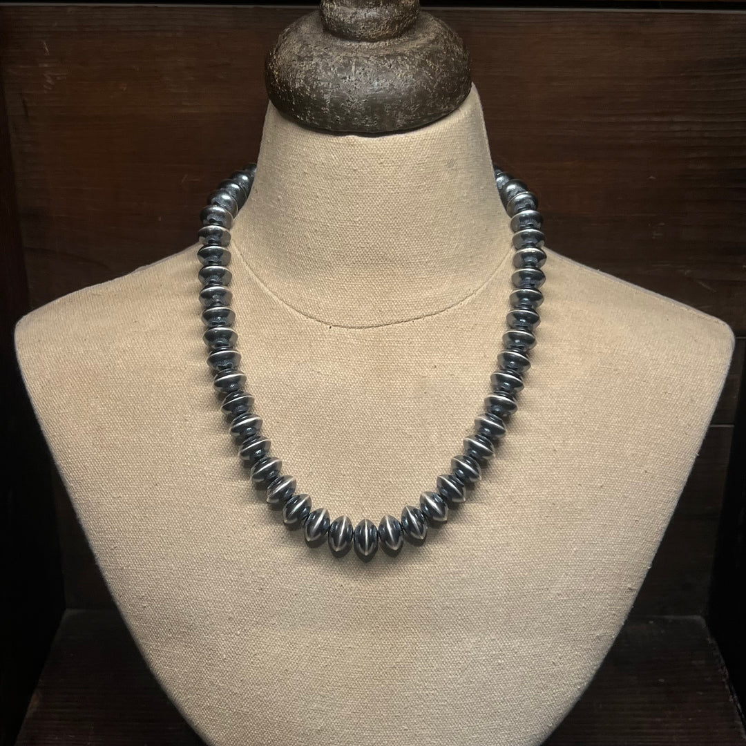 13mm Stamped Navajo Pearls