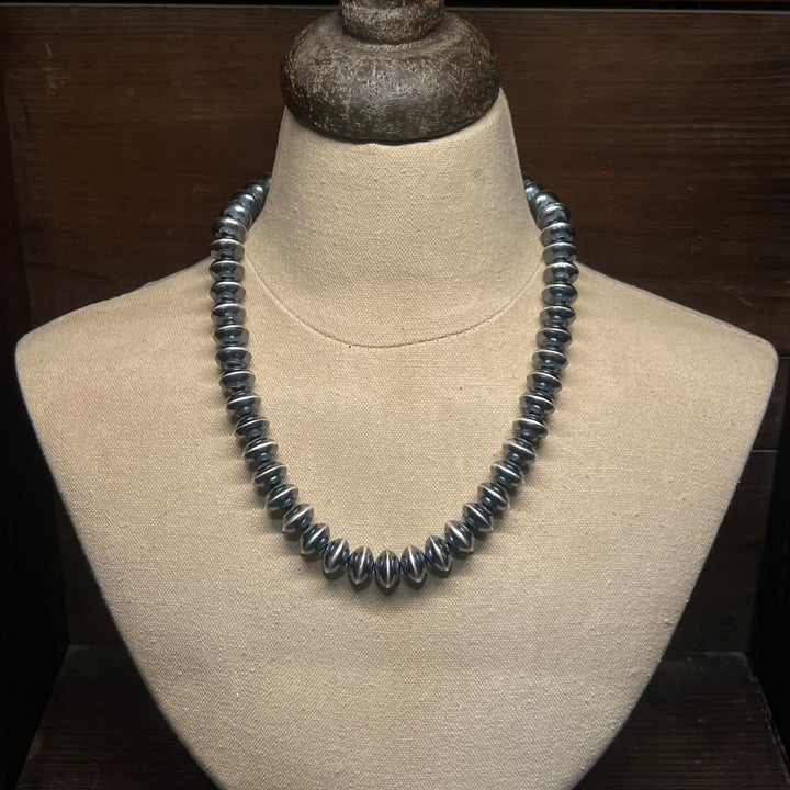 13mm Stamped Navajo Pearls