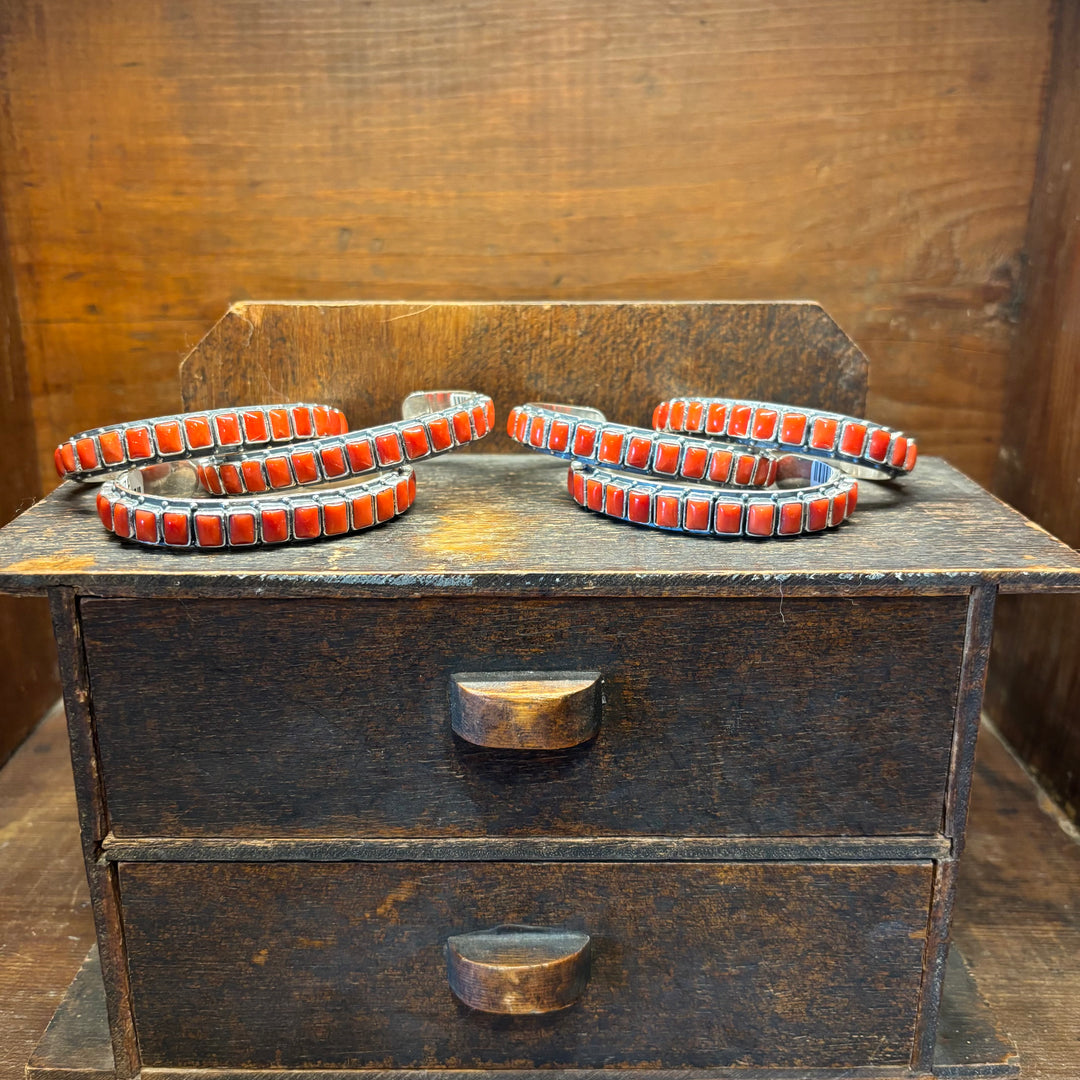 Coral Square Stacker Cuff (Medium)